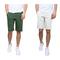Galaxy by Harvic Men's Flat Front Slim Fit Stretch Chino Shorts
